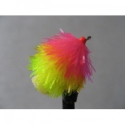 Fab Trout Flies pink sunburst yellow fab blob $2.34