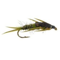 Beaded Nymphs Double BH Vinyl Olive Stonefly $2.50