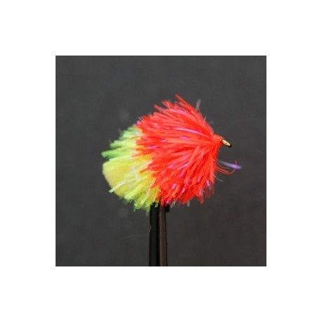 Fab Trout Flies uv bloody yellow fab blob $2.34