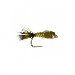 Tungsten Nymphs beadhead flashback hares ear olive $3.00