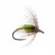 Barbless Flies Green Metallic Soft Hackles Pupa BL $2.50