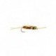 Tungsten Nymphs double tungsten turd brown yellow $3.00