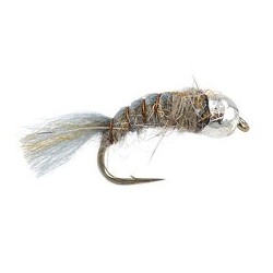 Tungsten Nymphs Furry Lt Grey BH Nymph $3.00