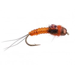 Tungsten Nymphs Ivans TG Body Glass Orange $3.00