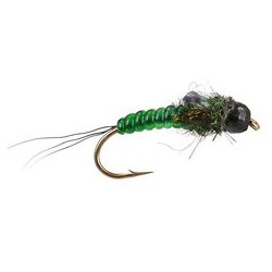 Tungsten Nymphs ivans tg body glass green $3.00