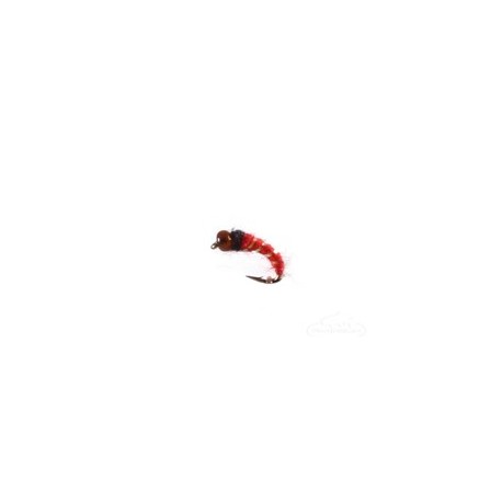 Beaded Nymphs Ghost Midge Bead Head Red $2.50