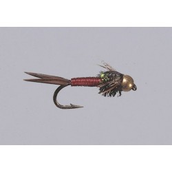 Tungsten Nymphs Red Epoxyback Copper  TNG $3.00