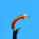 Beaded Nymphs Glass Bead Midge Orange $2.50