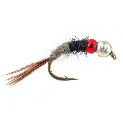 Tungsten Nymphs TG Competition Red & Beige $3.00