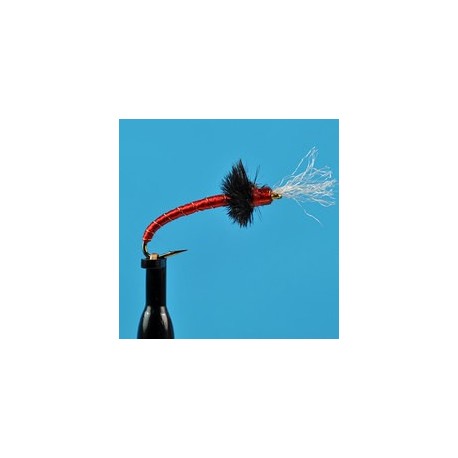Beaded Nymphs Glass Bead Rojo Midge Red $2.50