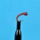 Beaded Nymphs Glass Bead Zebra Midge Red $2.50