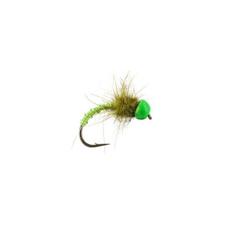 Beaded Nymphs Green Latex BH Nymph $2.50