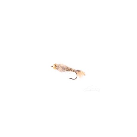 Beaded Nymphs Hares Ear Bead Head Flash Back Natural $2.50