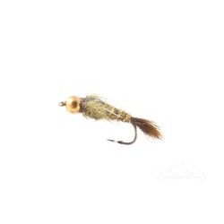 Beaded Nymphs Hares Ear Nymph Bead Head Olive $2.50