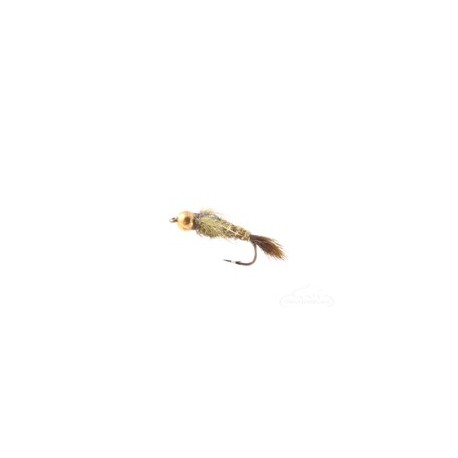 Beaded Nymphs Hares Ear Nymph Bead Head Olive $2.50