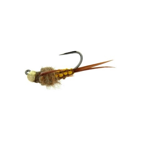 Tungsten Nymphs TJ Woven Stone Brown $3.00