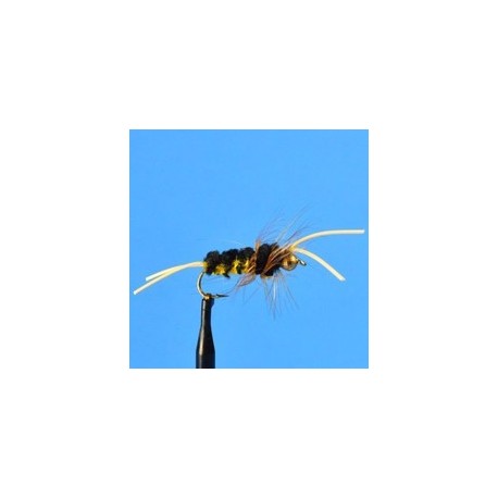 Tungsten Nymphs Tungsten Bead Head Bitch Creek  Yellow Black $3.00