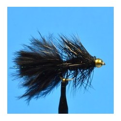 Tungsten Nymphs Tungsten Bead Head Woolly Bugger  Black $3.00