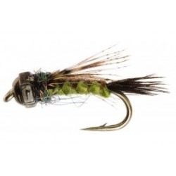 Tungsten Nymphs Woven Nymph Brown Olive $3.00
