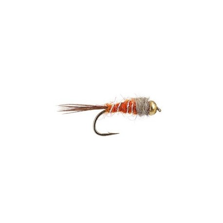 Beaded Nymphs Johns Orange Grey Nymph $2.50