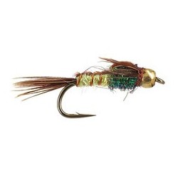 Beaded Nymphs Kyles BH Superflash Pheasant Tail  Ye $2.50