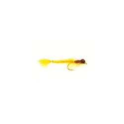Beaded Nymphs Living Damsel Gold Olive $2.50