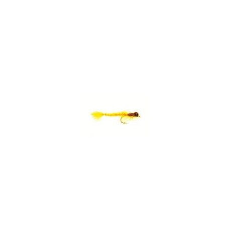 Beaded Nymphs Living Damsel Gold Olive $2.50