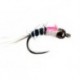 Barbless Flies Innov BH Black Nymph BL White Pearl $2.50