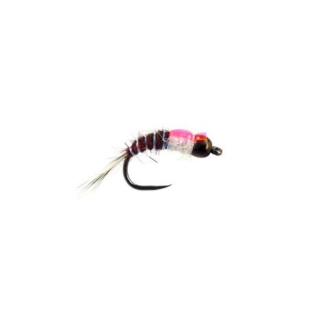 Barbless Flies Innov BH Brown Nymph BL White Pearl $2.50