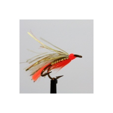 Wets orange sparkler size 10 double hook $2.34