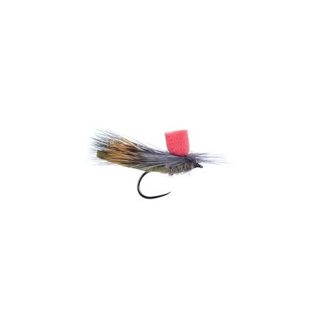 Barbless Flies Killing High Viz Caddis BL Red Post $2.50