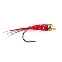 Beaded Nymphs Red Basic BH Nmyph $2.50