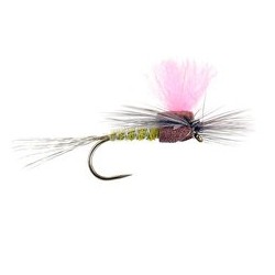 Barbless Flies Light Olive High Viz Paradream BL $2.50