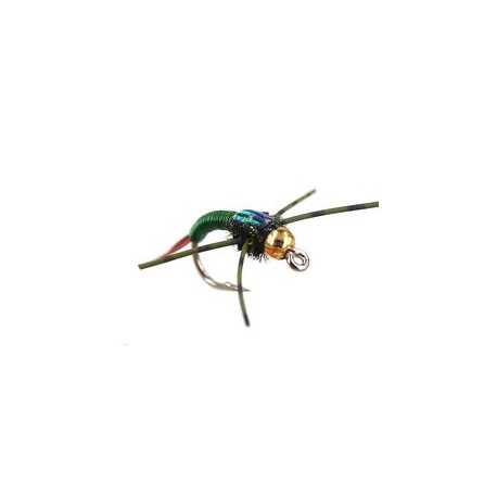 Beaded Nymphs Tung RL CN Copper Bob Copper Green $2.50