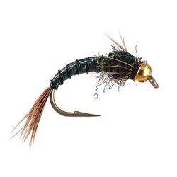 Beaded Nymphs Tung Steelhead Lightning Bug  Black $2.50