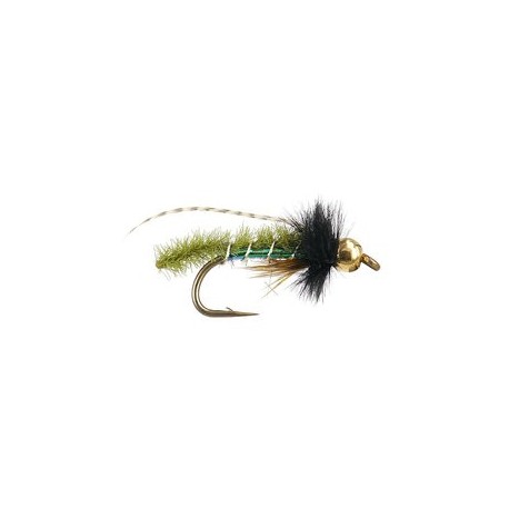 Beaded Nymphs Ultra Pupa Olive $2.50