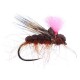 Barbless Flies Ales High Viz Caddis Large Orange BL $2.50