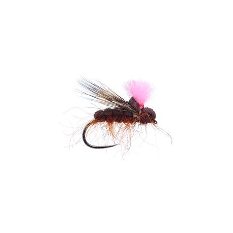 Barbless Flies Ales High Viz Caddis Large Orange BL $2.50