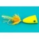 Bass Flies articulated popper yellow large $8.50