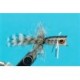 Bass Flies bass popper black white $8.50