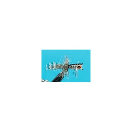 Bass Flies bass popper black white $8.50