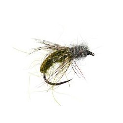 Barbless Flies Olive Caddis Pupa BL $2.50