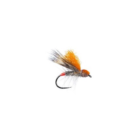 Barbless Flies Orange High Viz Deer Hair Sedge BL $2.50